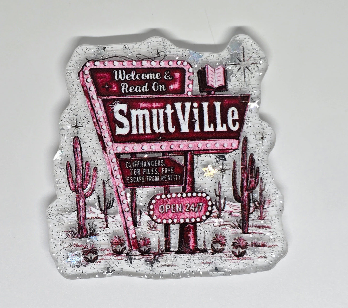 Acrylic Glitter Flatback- Smutville