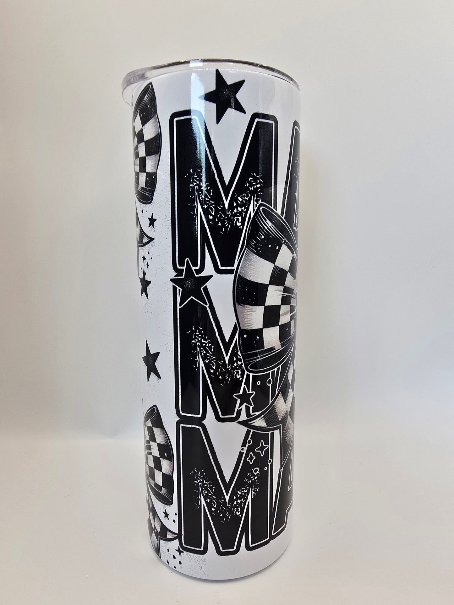 Mama Checkered Bow 20oz Tumbler