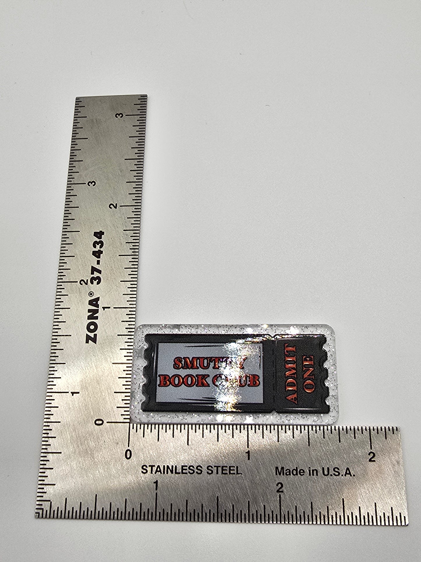 Acrylic Glitter Flatbacks- Smutty Book Club