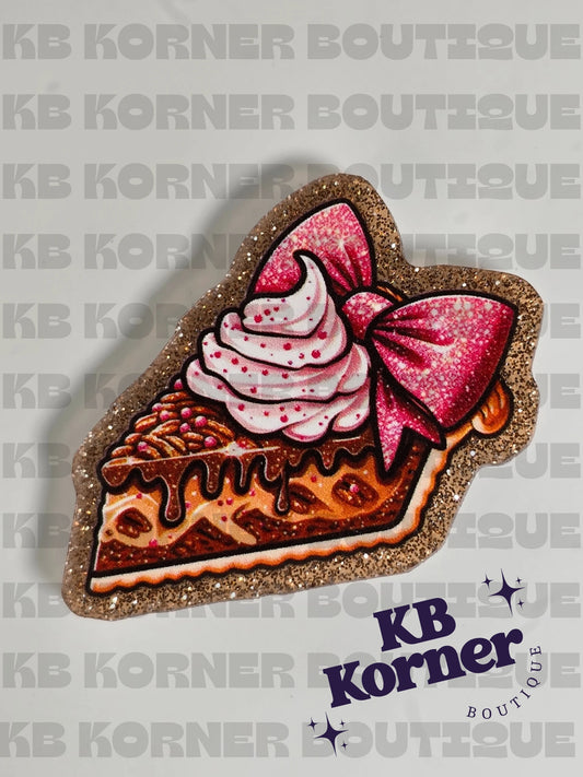 Acrylic Glitter Flatbacks - Sparkling Pecan Pie