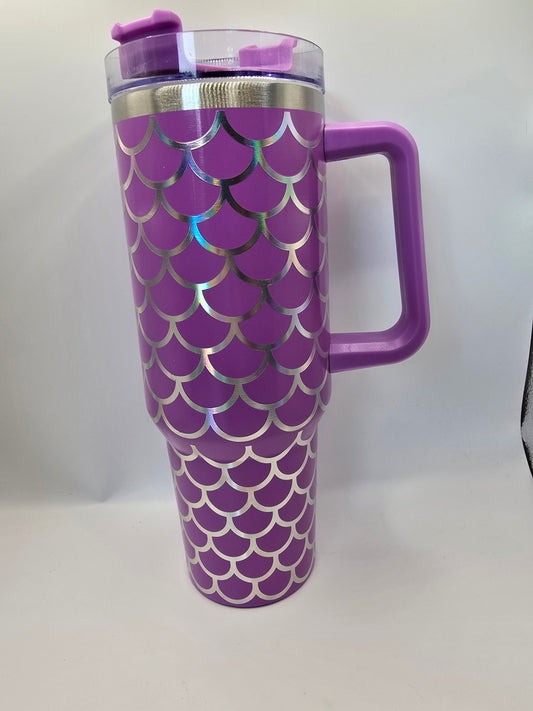 Purple Mermaid 40 oz Tumbler
