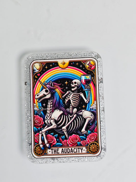 Acrylic Glitter Flatbacks- The Audacity