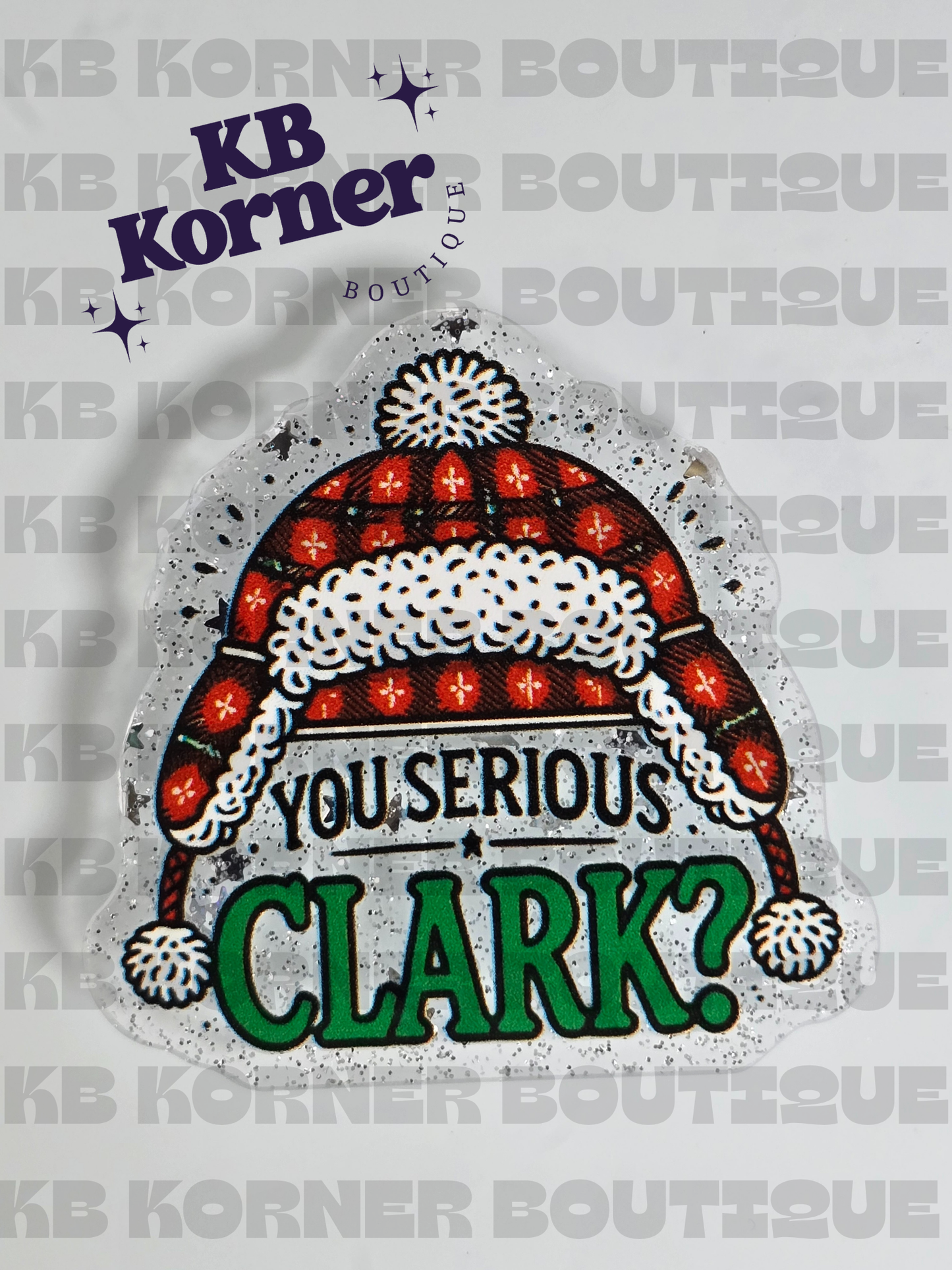 Acrylic Glitter Flatback Bundle: Christmas Vacation