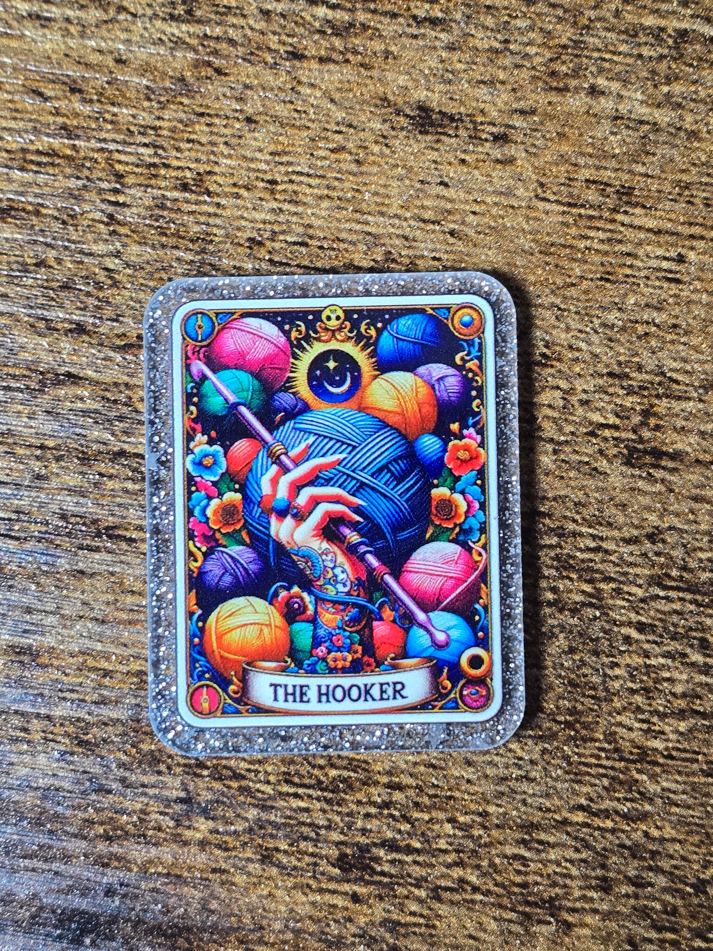 Acrylic Glitter Flatbacks- The Hooker