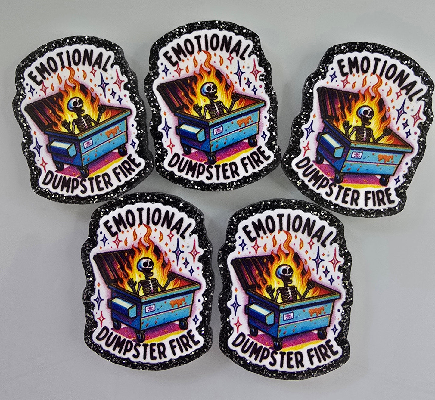 Emotional Dumpster Fire Bogg Bag Charm