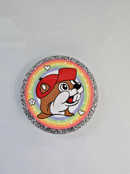 Acrylic Glitter Flatbacks- Bucee