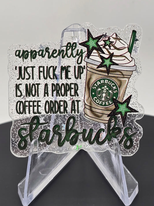 Acrylic Glitter Flatbacks- Starbies Order