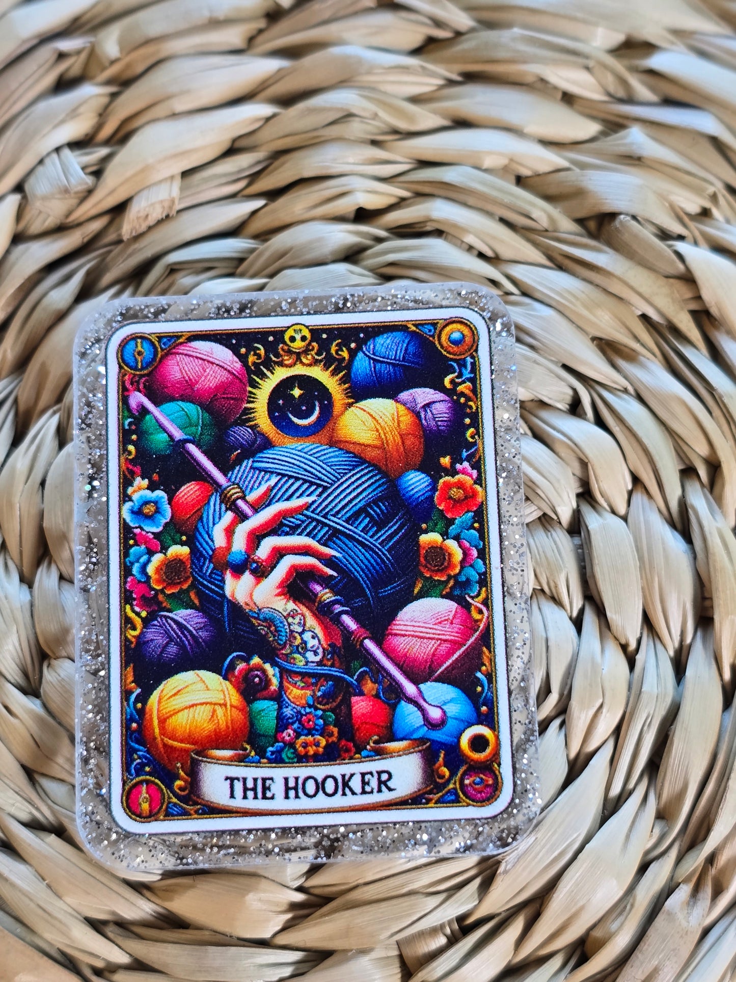 Acrylic Glitter Flatbacks- The Hooker