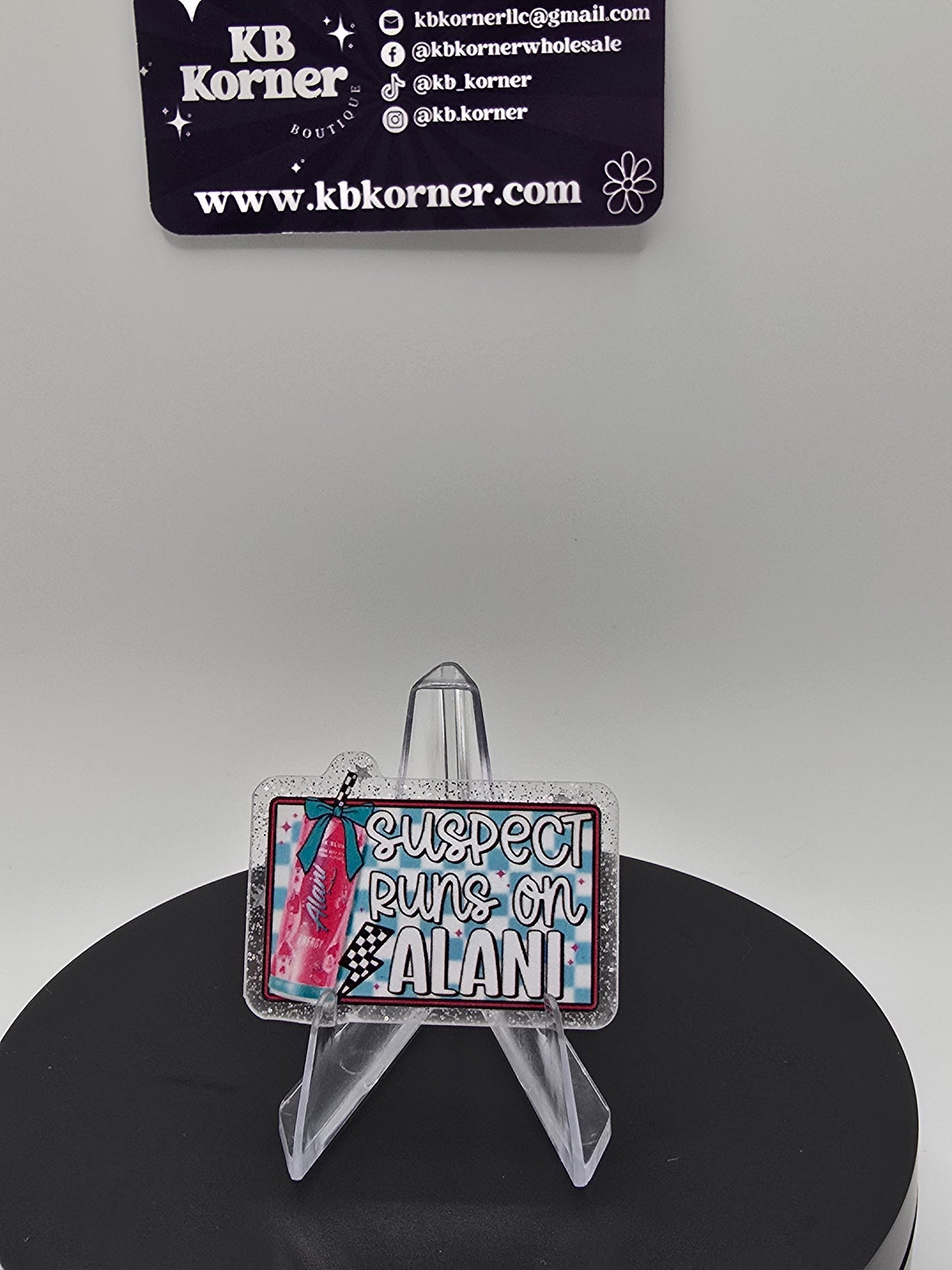 Acrylic Glitter Flatbacks- Suspect Runs On Alani