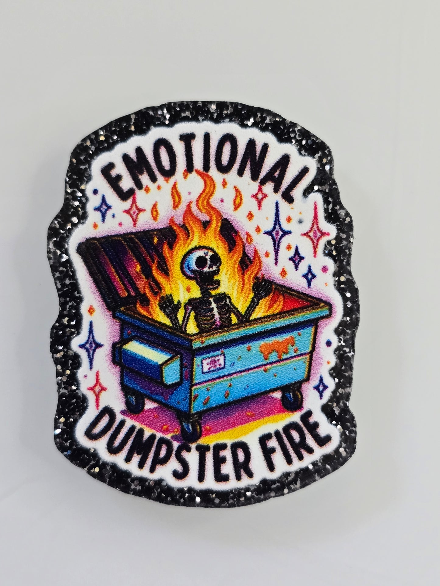 Emotional Dumpster Fire Bogg Bag Charm