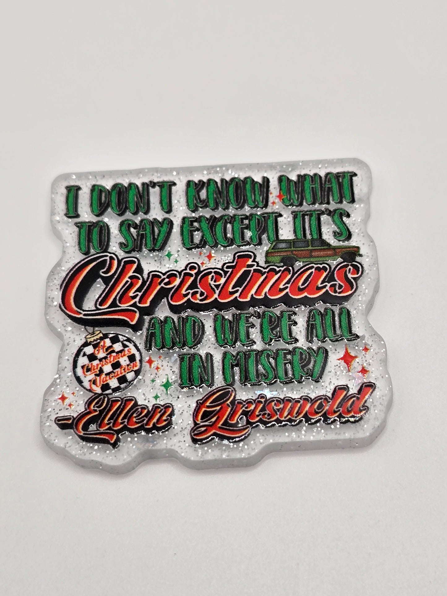 Acrylic Glitter Flatbacks- Ellen Griswold