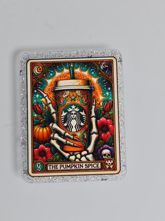 Acrylic Glitter Flatbacks- The Pumpkin Spice