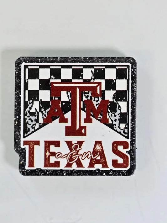 Acrylic Glitter Flatbacks - Texas A&M