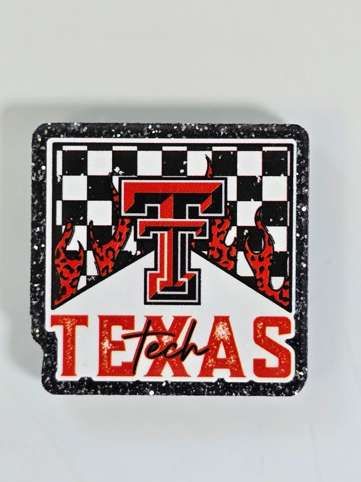 Acrylic Glitter Flatbacks - Texas Tech