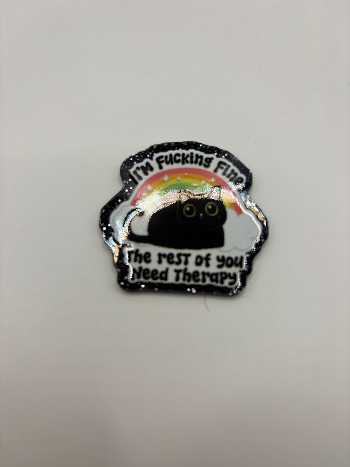 The Rest Of You Need Therapy Bogg Bag Charm