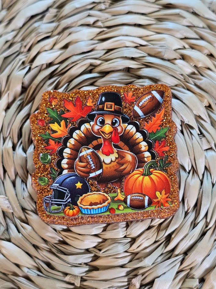 Acrylic Glitter Flatbacks - Turkey