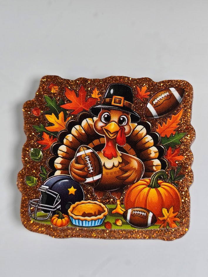 Acrylic Glitter Flatbacks - Turkey